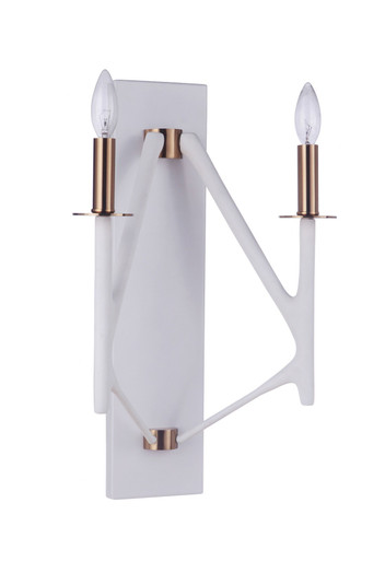 The Reserve 2 Light Wall Sconce by Craftmade - 55562-MWWSB