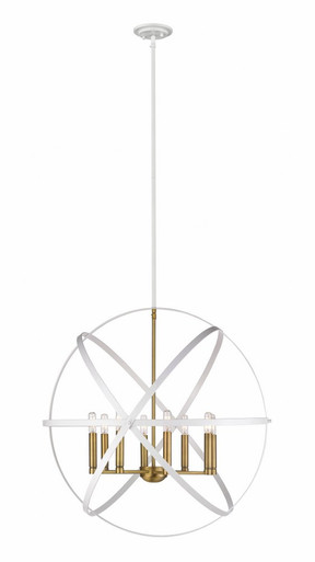 Cavallo 8 Light Pendant 30 Inch Wide by 28.5 Inch High by Z-Lite - 463-30HBK-CH45