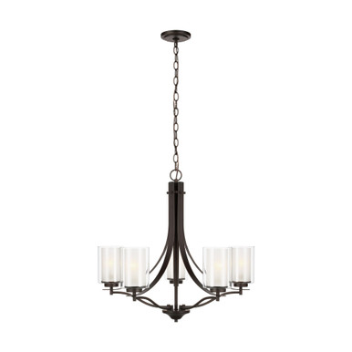 Elmwood Park 5 Light Medium Chandelier by Generation Lighting - 3137305