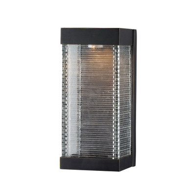 Stackhouse Vx 8W 1 LED Light Outdoor Wall Lantern 130 Inch Tall by Maxim - 55224CLBZ