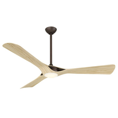 Bridge 3 Blade Ceiling Fan with Light Kit 60 Inch Wide by Minka Aire - F668L