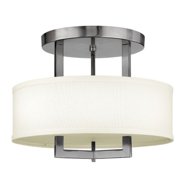 Hampton 3 Light 9 Inch Wide Semi Flush Mount by Hinkley - 3200