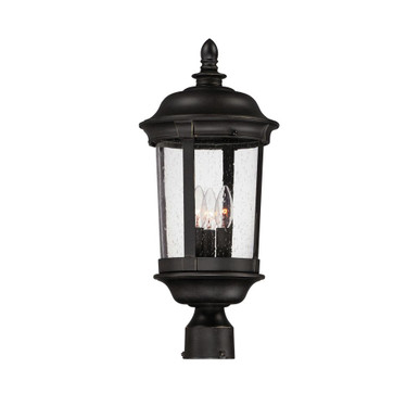 Dover DC Three Light Outdoor Pole/Post Mount 10 x 21 inches by Maxim  - 3021CDBZ