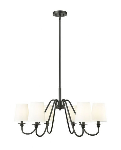 Gianna 6 Light Chandelier In Industrial Style 17 x 32 Inches Wide by Z-Lite - 7509-6-32
