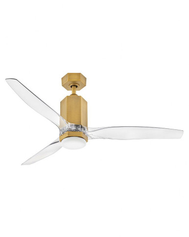 Facet Three Blade Dual Mount Ceiling Fan with Light 52 Inch W by Hinkley - 905852FHB-LDDK