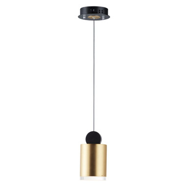 Nob 7.2W 1 LED Light Mini Pendant 7.5 Inch Tall by ET2 - E20862-75BKGLD