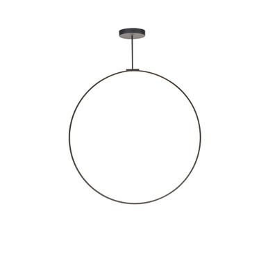 Cirque 56W LED Pendant 48 Inch Tall and 0.75 Inch Wide by Kuzco - PD82548-BK-UNV-010