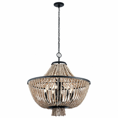 Brisbane 8 Light Large Chandelier by Kichler - 43892dbk