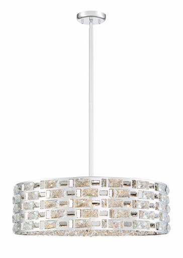 Aludra 7 Light Medium Pendant by Z-Lite - 912P24-CH