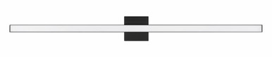 Trim 48W 1 LED Bath Vanity 4.75 Inch Tall and 48 Inch Wide by Craftmade - 10148LED