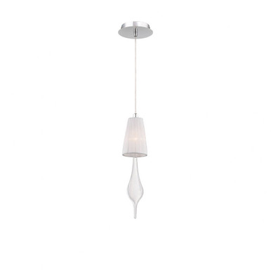 Aqua 1 Light Small Pendant 11 Inch Tall and 2.75 Inch Wide by Eurofase - 22825-018