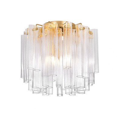 Varenna 3 Light Semi Flush Mount 16.5 Inch Tall and 20 Inch Wide by Corbett - 502-20-VGL
