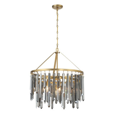 Gemma 7 Light Chandelier 26.5 Inch Tall and 24 Inch Wide by Crystorama - GEM-7004-MG-SS
