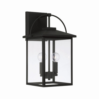 Bryson 2 Light Outdoor Wall Lantern by Capital - 948021BK