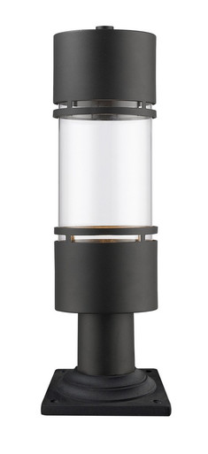 Luminata 14W 1 LED Outdoor Post Mount Light 21.75 x 6 In by Z-Lite - 553PHB-533PM-BK-LED