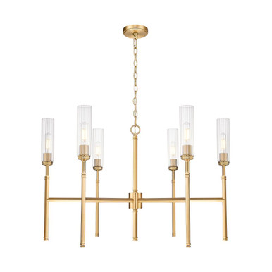 Esme 6 Light Chandelier 24.5 Inch Tall and 38 Inch Wide by Z Lite - 3047-6