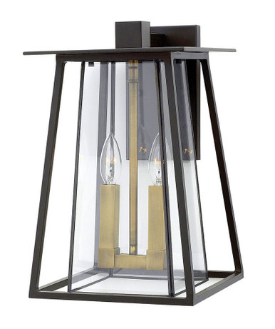 Walker 2 Light Candle Style Outdoor Wall Lantern by Hinkley - 2104
