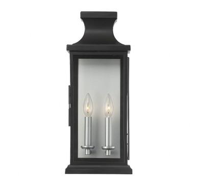 Brooke 2 Light Outdoor Wall Lantern by Savoy House - 5-5911-BK