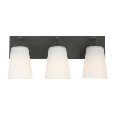 Miles 3 Light Large Bath Vanity 8 Inch Tall and 18 Inch Wide by Generation - GLV10-3