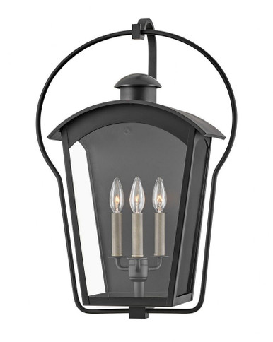 Yale 3 Light Outdoor Candle Style Wall Lantern by Hinkley - 13303BK