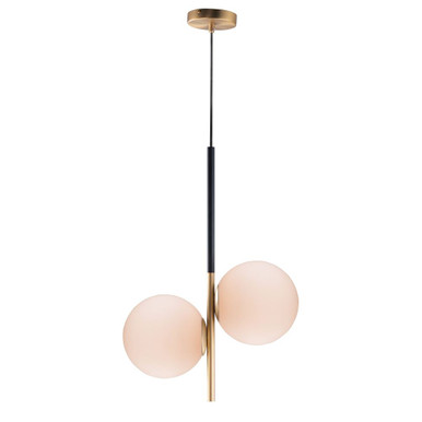 Vesper 2 Light Small Pendant by Maxim - 26035SWSBRBK