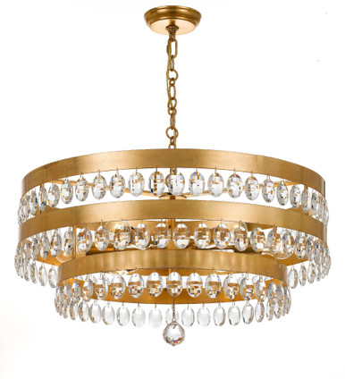 Perla 6 Light Medium Chandelier by Crystorama - 6108