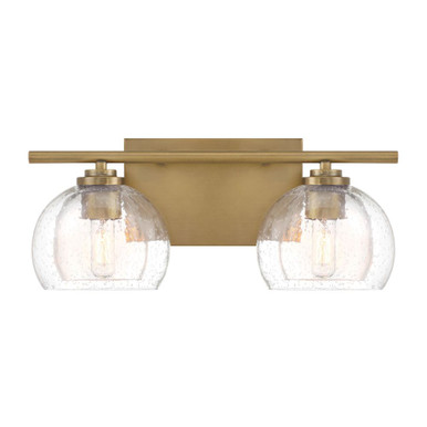 Glint 2 Light Bath Vanity 6.75 Inch Tall and 15.5 Inch Wide by Minka Lavery - 2722-732
