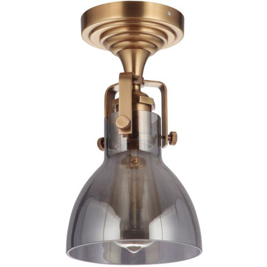 State House 1 Light Semi Flush Mount 10.75 Inch X 6 Inch Wide by Craftmade - X8317-VB