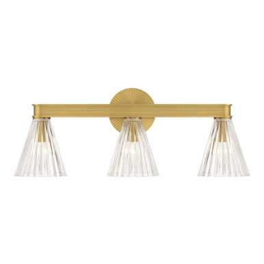 Lotus 3 Light Bath Vanity 9.25 Inch Tall and 23.5 Inch Wide by Crystorama - LOT-703