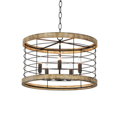 Homestead 5 Light Medium Chandelier by Maxim - 12515DWBK