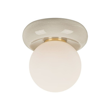 Tyra 1 Light Flush Mount 6 Inch Tall and 8.75 Inch Wide by Mitzi - H1160501
