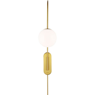Noemie 1 Light Wall Sconce by Visual Comfort Studio - KSW1171BBS