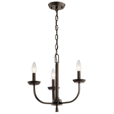 Kennewick 3 Light Small Small Chandelier by Kichler - 52383