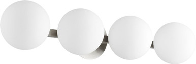 4 Light Globe Vanity Light 29.75 Inch Wide by Quorum - 539-4