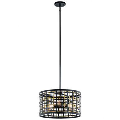 Aldergate 3 Light Large Pendant by Kichler - 44075bk