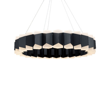 Dolman 51.2W 48 LED Pendant 5 Inch Tall and 27.1 Inch Wide by Modern Forms - PD-73528-BK