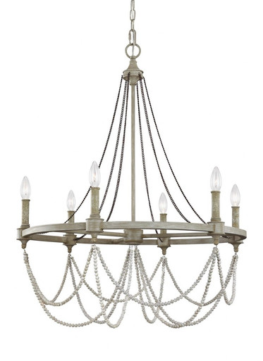 Sean Lavin 6 Light Large Chandelier by Visual Comfort Studio - f3132/6fwo/dww