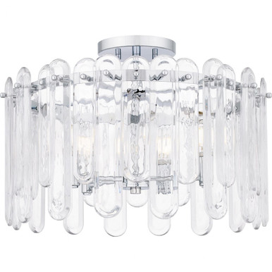 Stiles 5 Light 20.25 Inch Wide Semi Flush Mount by Quoizel - PCSTI1720C