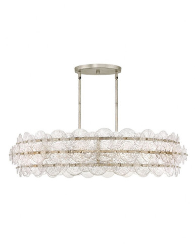 Rene 96W 8 LED Large Drum Chandelier 45 Inch Wide by Fredrick Ramond - FR30124GG