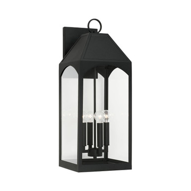 Burton 4 Light Outdoor Wall Lantern by Capital - 946341BK