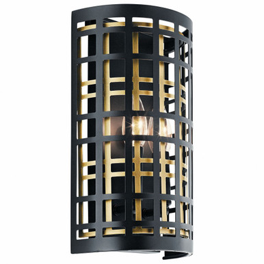 Aldergate 2 Light Wall Sconce by Kichler - 44079bk