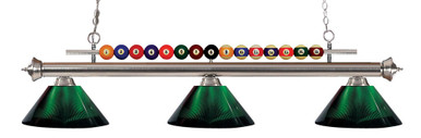 Shark 3 Light Island/Billiard 16 x 15 Inch by Z-Lite 170BN-ARG - 170BN-ARG