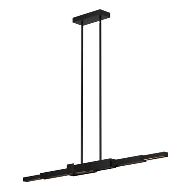 Enzo 62W LED Linear Pendant 3.25 Inch Tall and 3.13 Inch Wide by Kuzco - LP29560-BK-UNV