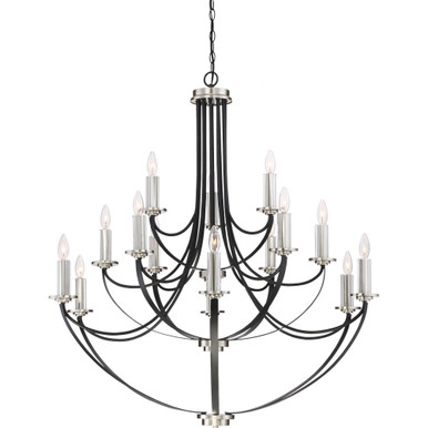 Alana 15 Light Oversized 3 Tier Chandelier by Quoizel - ANA5015K