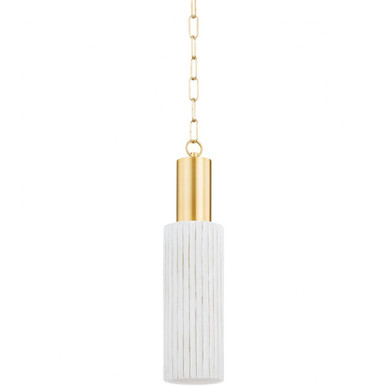 Corissa 1 Light Mini Pendant by Mitzi - H830701-AGB/CWB