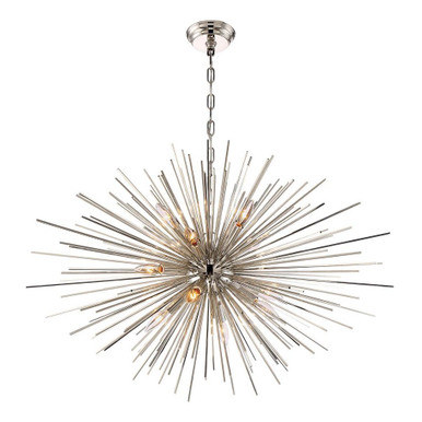 Burst 12 Light Chandelier 24.75 x 35 Inches Wide by Zeev  - CD10157-12-PN