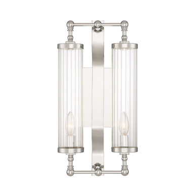 Regis Two Light Wall Sconce by Zeev - WS70037-2-PN
