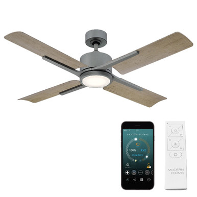 Cervantes 4 Blade Ceiling Fan with Light Kit 56 Inches Wide by Modern Forms - FR-W1806-5614