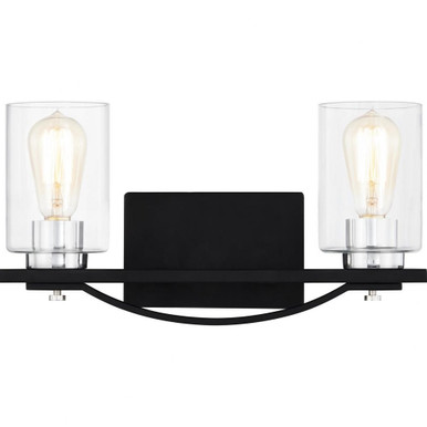 Salem 2 Light Vanity Light by Quoizel - SLE8616MBK
