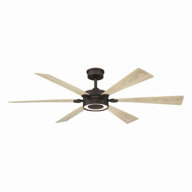 Brenix 6 Blade Ceiling Fan with Light Kit 13.75X60 Inch Wide by Minka Aire - F773L